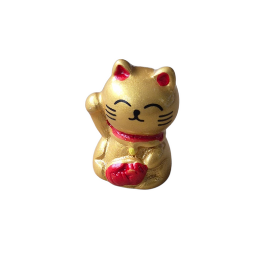 Mini gouden gelukskatje