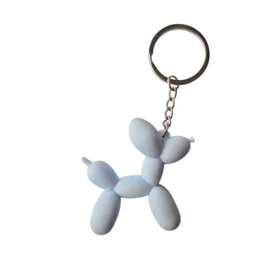 Sleutelhanger ballonhond lichtblauw