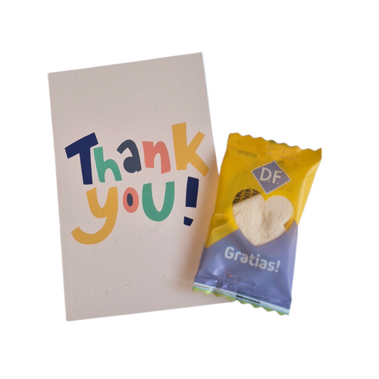 Thank you bedankt kaartje met snoephartje