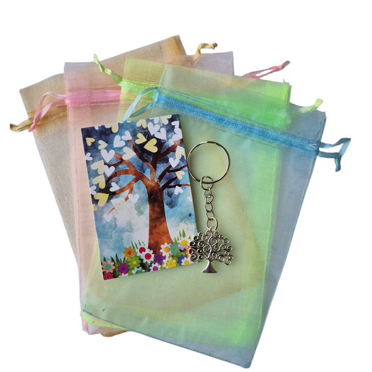 Tree of life sleutelhanger met kadozakje