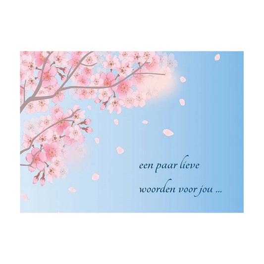 Kaart 'een paar lieve woorden voor jou!'