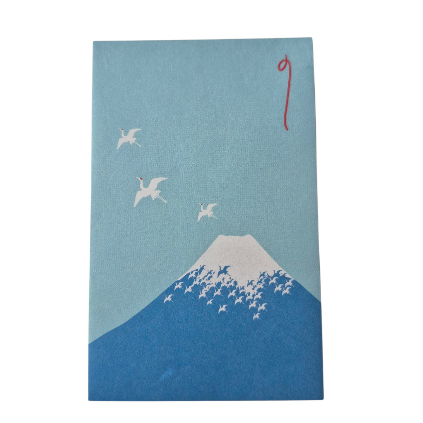 envelopje met mount fuji en kraanvogels