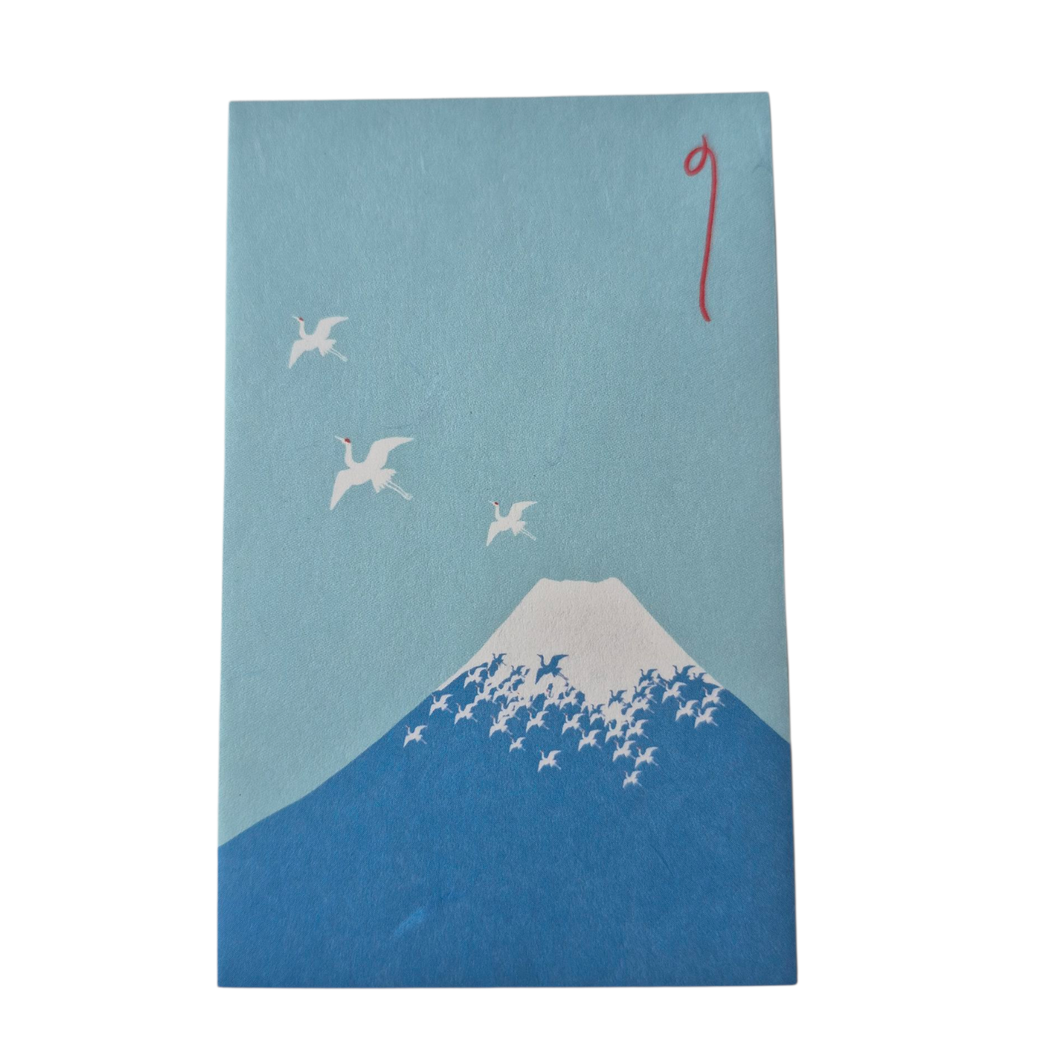 envelopje met mount fuji en kraanvogels