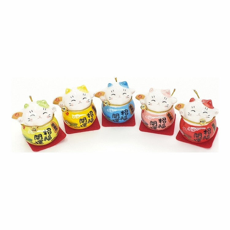 Setje van 5 lucky cats