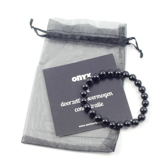Onyx powerbead armband