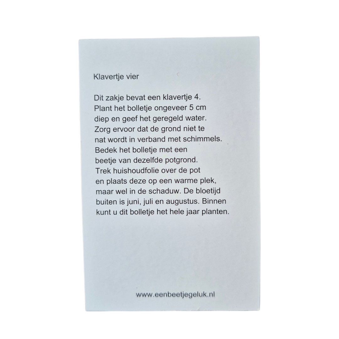kweekadvies geluksklavertje

