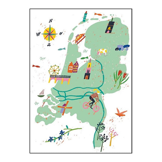Kaart van Nederland - kaart