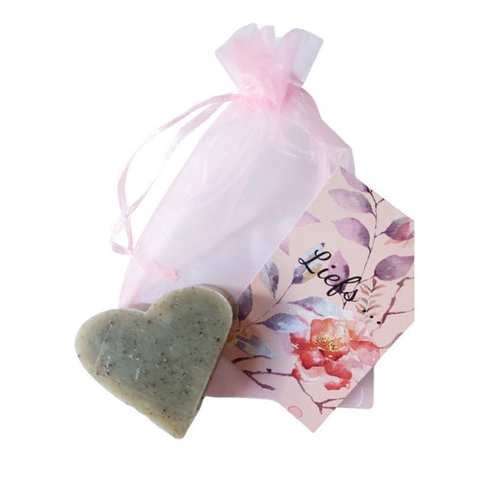 Kadozakje liefs met een lief hartjes zeepje