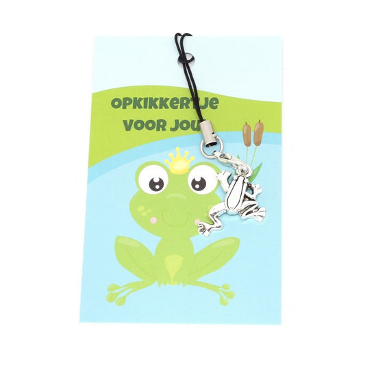 Kaartje Opkikkertje met bedel kikker