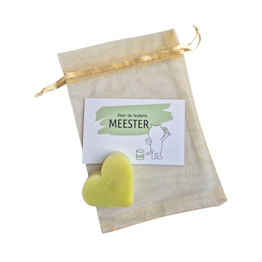 Bedankt kadootje voor de leukste meester met zeepje
