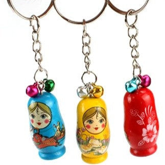 Sleutelhanger matroesjka of babushka uit Rusland